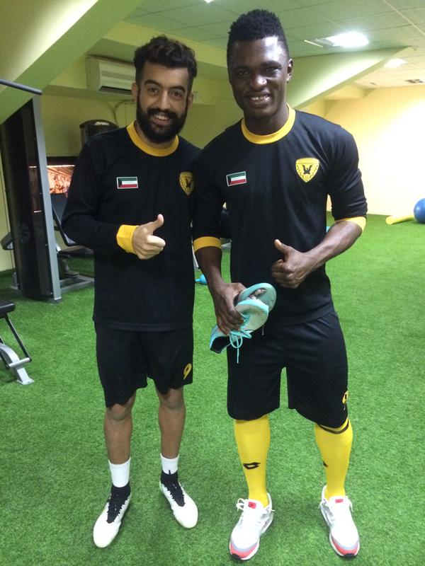 Rashid Sumaila and  his new teammate