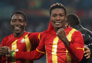 Ghana captain Asamoah Gyan leads Black Stars players in Happy New Year wishes to fans
