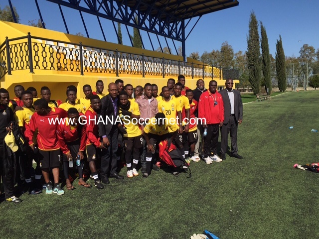 EXCLUSIVE: Pictures from Black Satellites camp in Turkey; Ghana's ambassador visits team in Antalya