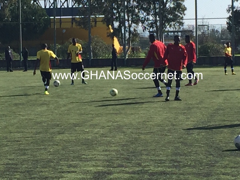 Ghana's U20 team training  in Antalya, Turkey.