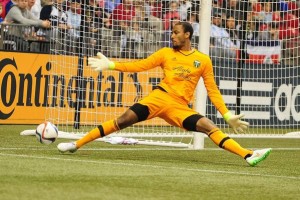 Ghana goalkeeper Kwarasey produces sparkling saves with Black Stars coach Avram Grant watching