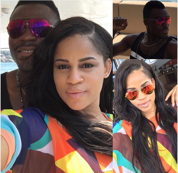 Eagles Star Emenike Enjoys Holiday With Ex-Miss Nigeria