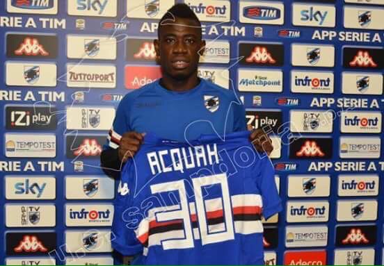 PICTURES: Afriyie Acquah officially unveiled as player of Sampdoria