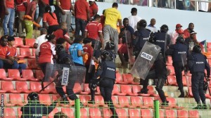 Chaotic crowd scenes at Africa Cup of Nations compared to 'war zone' as Ghana escapes with no deaths
