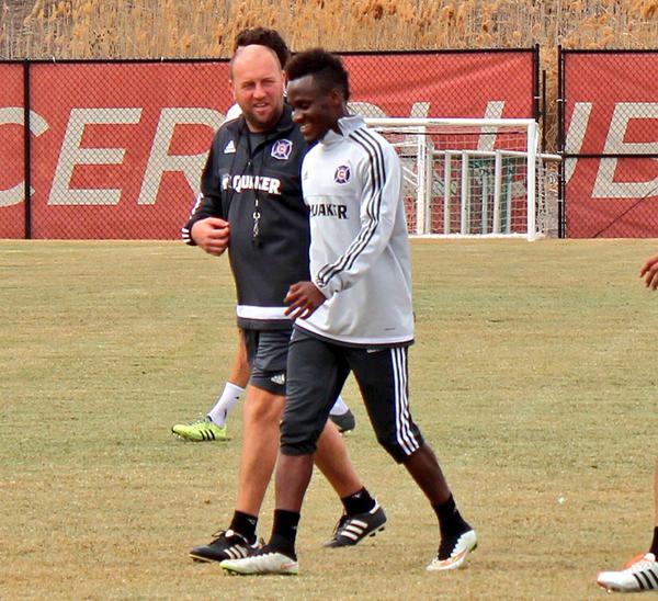 Ghana striker David Accam making progress in training; set to debut in MLS for Chicago Fire