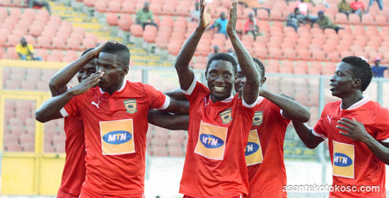 Ghana Premier League- Match Report: Champions Asante Kotoko end first round with 4-0 thumping of Heart of Lions