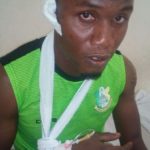 NPFL:Gambo To Undergo Head Injury Tests After a mid-air collision with Rivers United