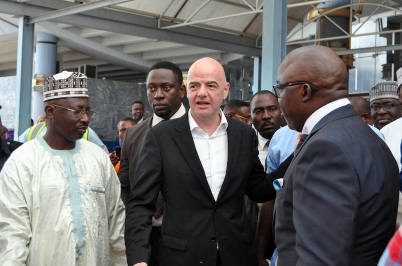FIFA President Infantino Lands Nigeria